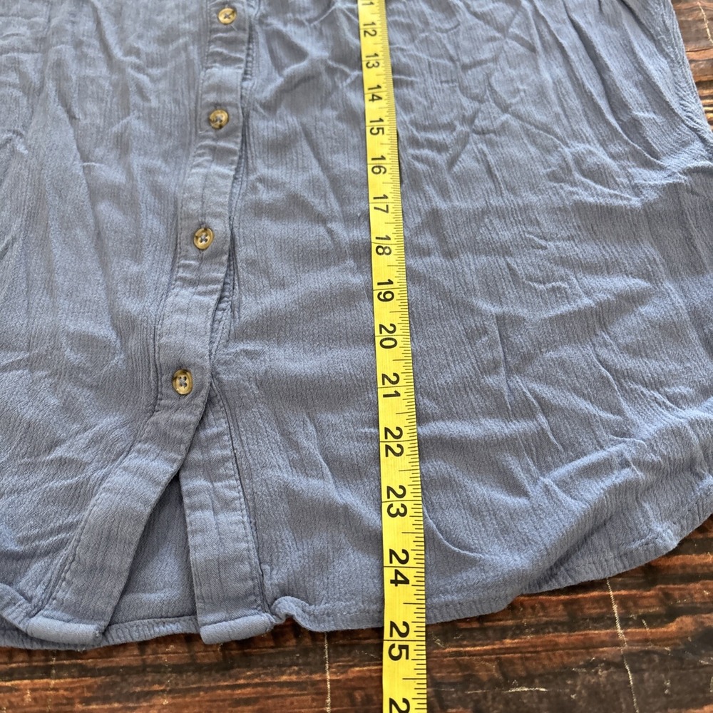 ORVIS Women's Gauzy Button Front Textured Relaxed Fit Top Size M - Picture 9 of 10
